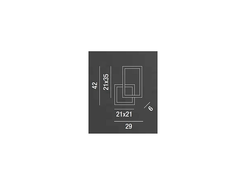 LED-Wandleuchte Kreuz Weiß 6598 B CT PERENZ