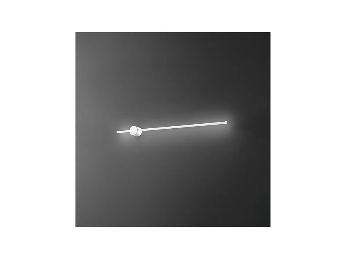 CLOCK Applique LED en aluminium 20W 3000K Perenz 97 cm Blanc