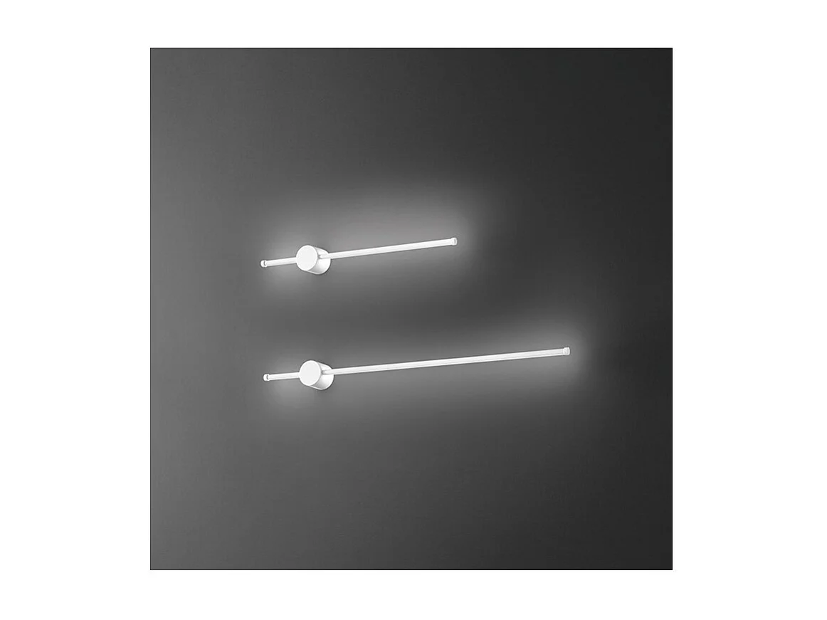 CLOCK Applique LED en aluminium 20W 3000K Perenz 97 cm Blanc