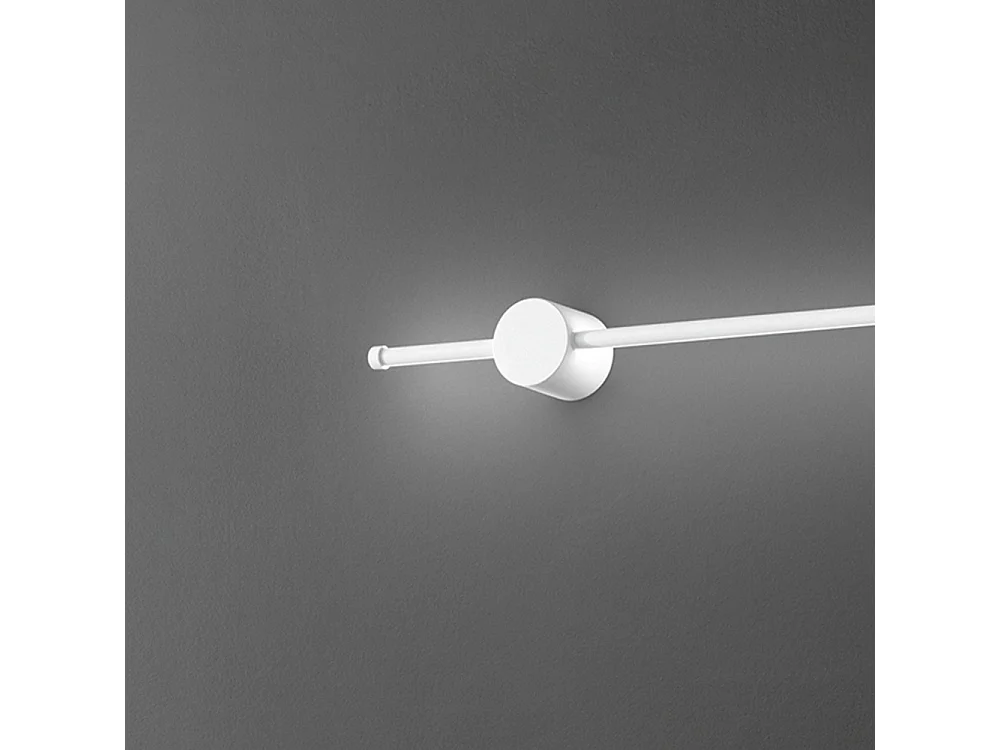 CLOCK LED-Wandleuchte aus Aluminium 20W 3000K Perenz 97 cm Weiß