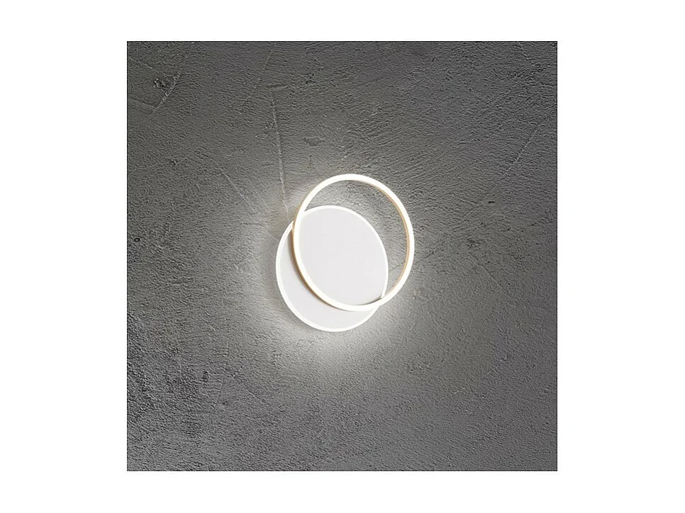 ORBIT Wit en Goud LED plafondlamp 43W Perenz in aluminium