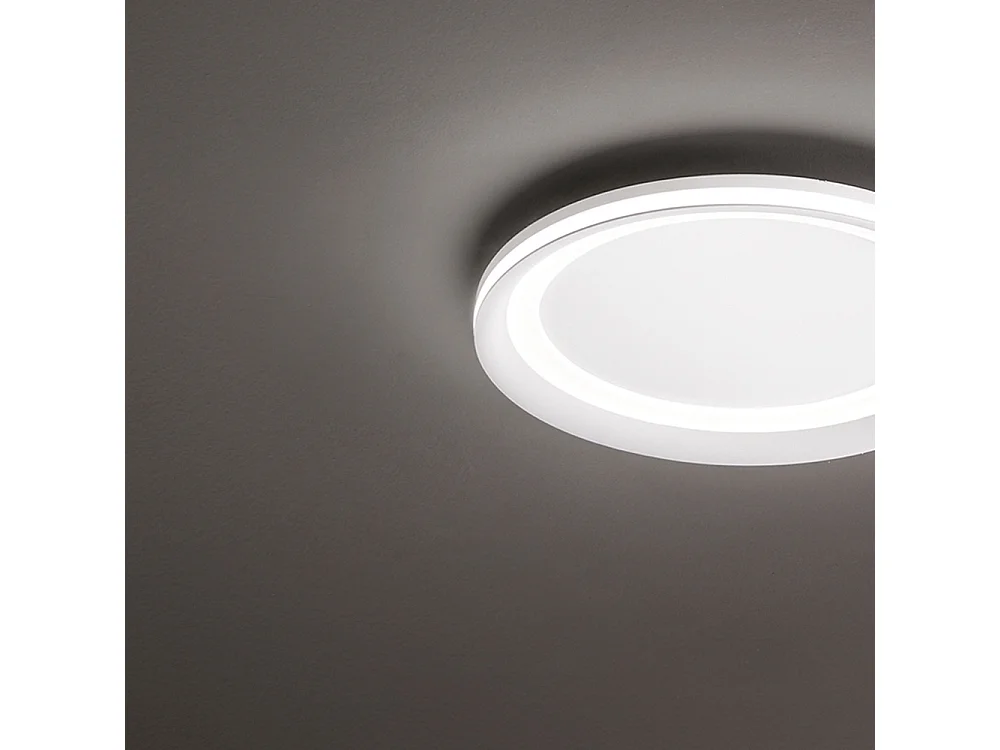 EDGE Weiße 38W Perenz LED-Deckenleuchte aus Aluminium