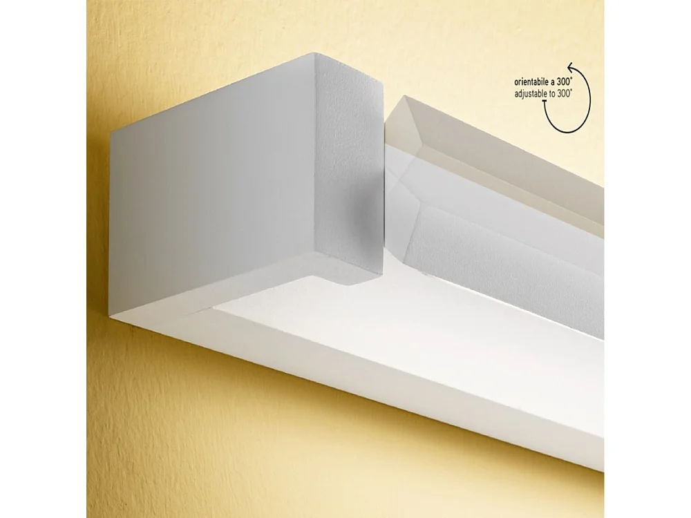 Applique a Led Orientabile Basculante Perenz 35w 3200lm 100cm CCT Nera