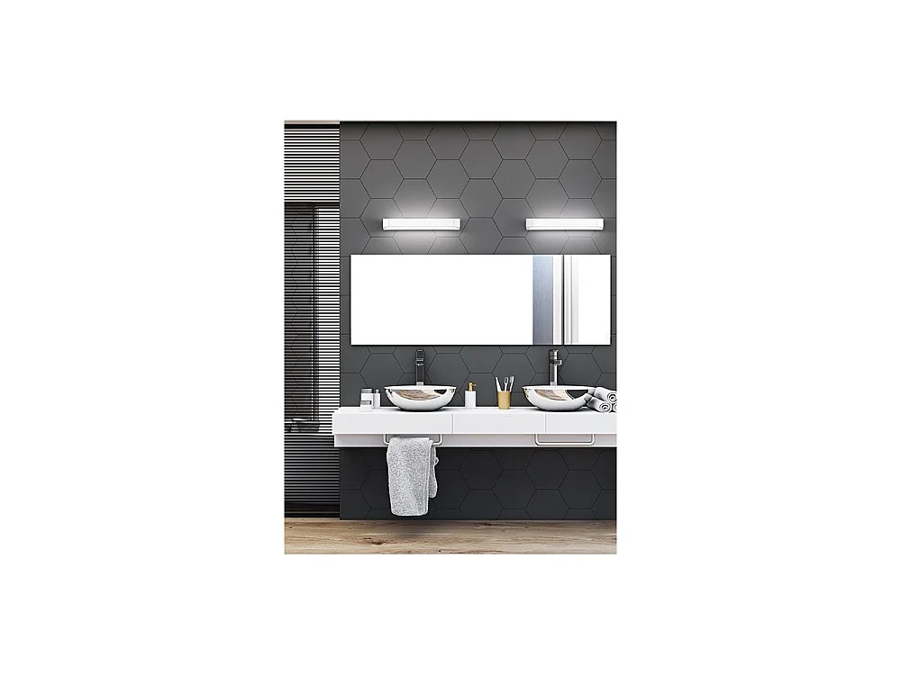 Applique a Led Orientabile Basculante Perenz 35w 3200lm 100cm CCT Nera