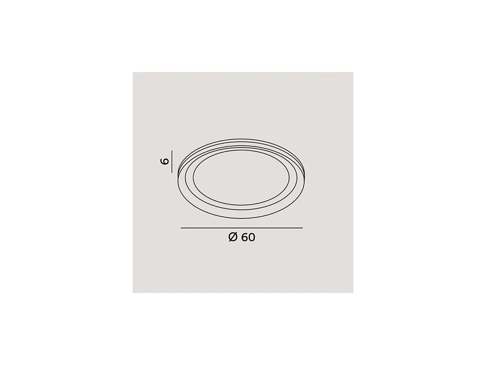 LED plafondlamp EDGE Mat wit 66W Perenz in aluminium