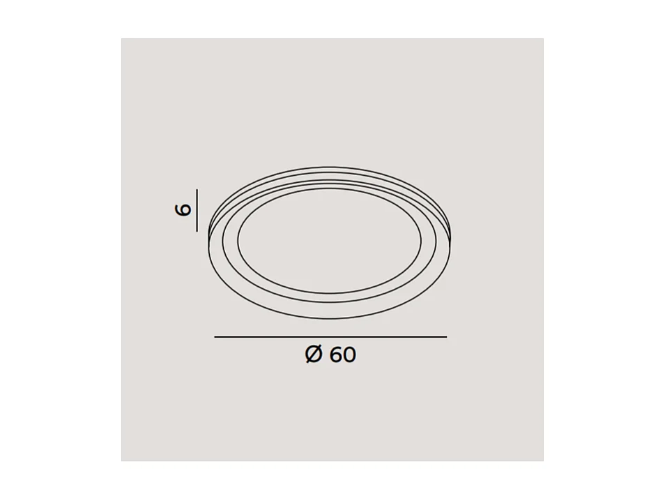 Lampa sufitowa LED EDGE Matowa biała 66W Perenz w kolorze aluminiowym