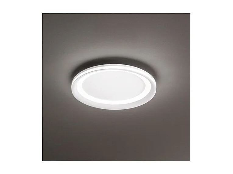 Plafonnier LED EDGE Blanc mat 66W Perenz en aluminium