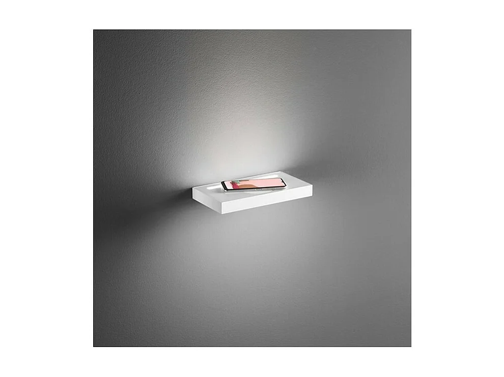 FLOOR LED-Wandleuchte Schwarz Perenz Handy-Ladestation