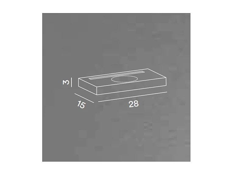 FLOOR LED-Wandleuchte Schwarz Perenz Handy-Ladestation
