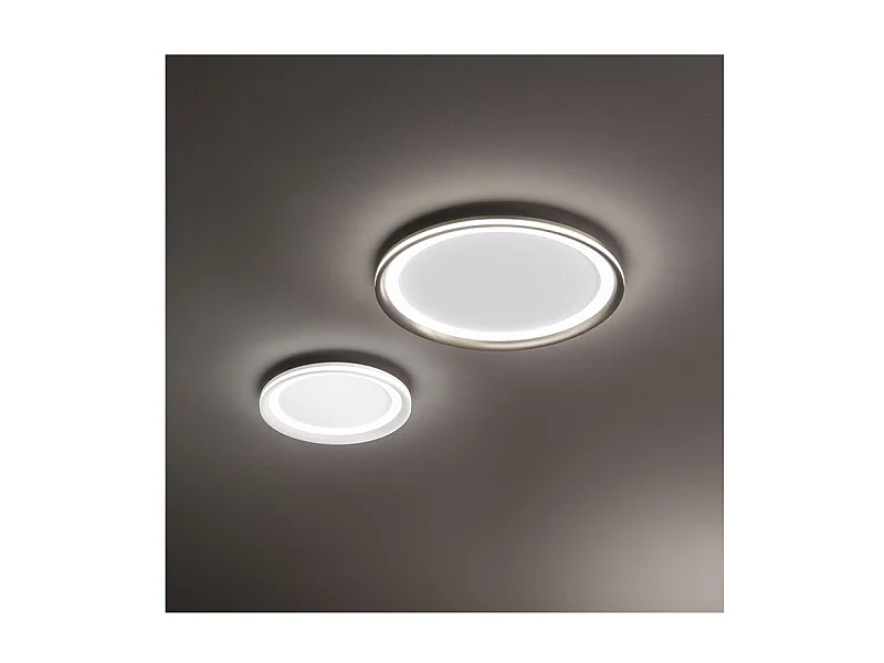Lámpara de techo LED EDGE Gris Titanio 38W Perenz en aluminio