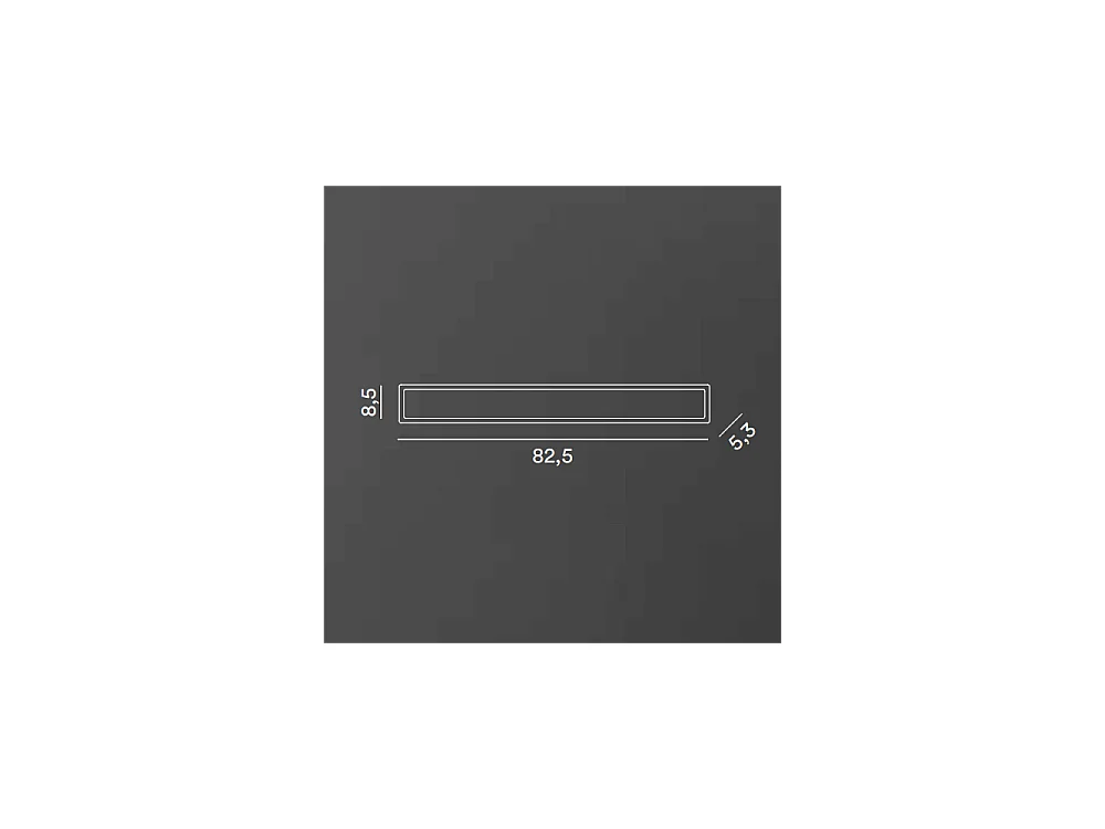 Applique LED WALLY en aluminium 19W 3000K Perenz 82,5 cm Noir