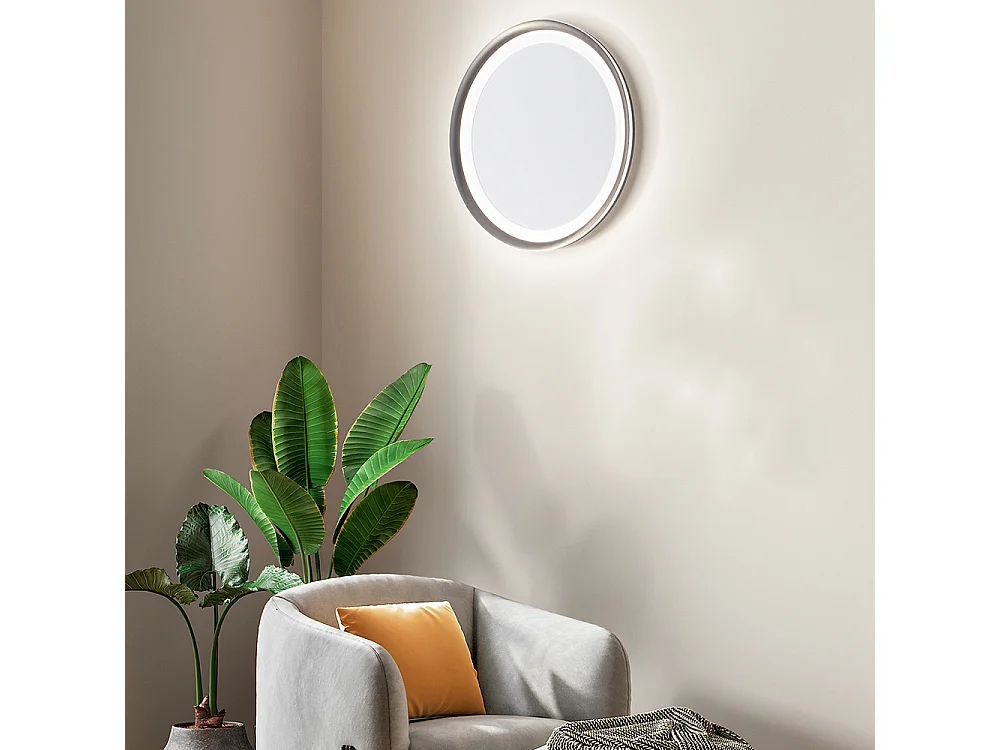 Luminária de teto LED Perenz EDGE, cinza titânio, 66 W, em alumínio