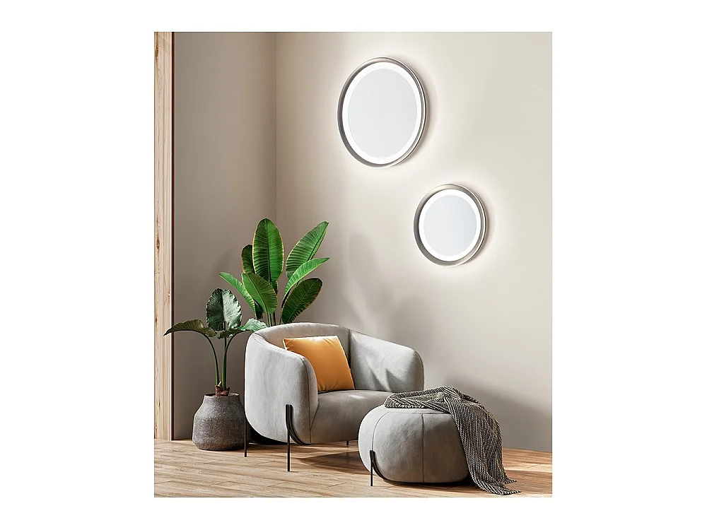 Luminária de teto LED Perenz EDGE, cinza titânio, 66 W, em alumínio