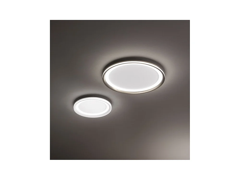 Luminária de teto LED Perenz EDGE, cinza titânio, 66 W, em alumínio