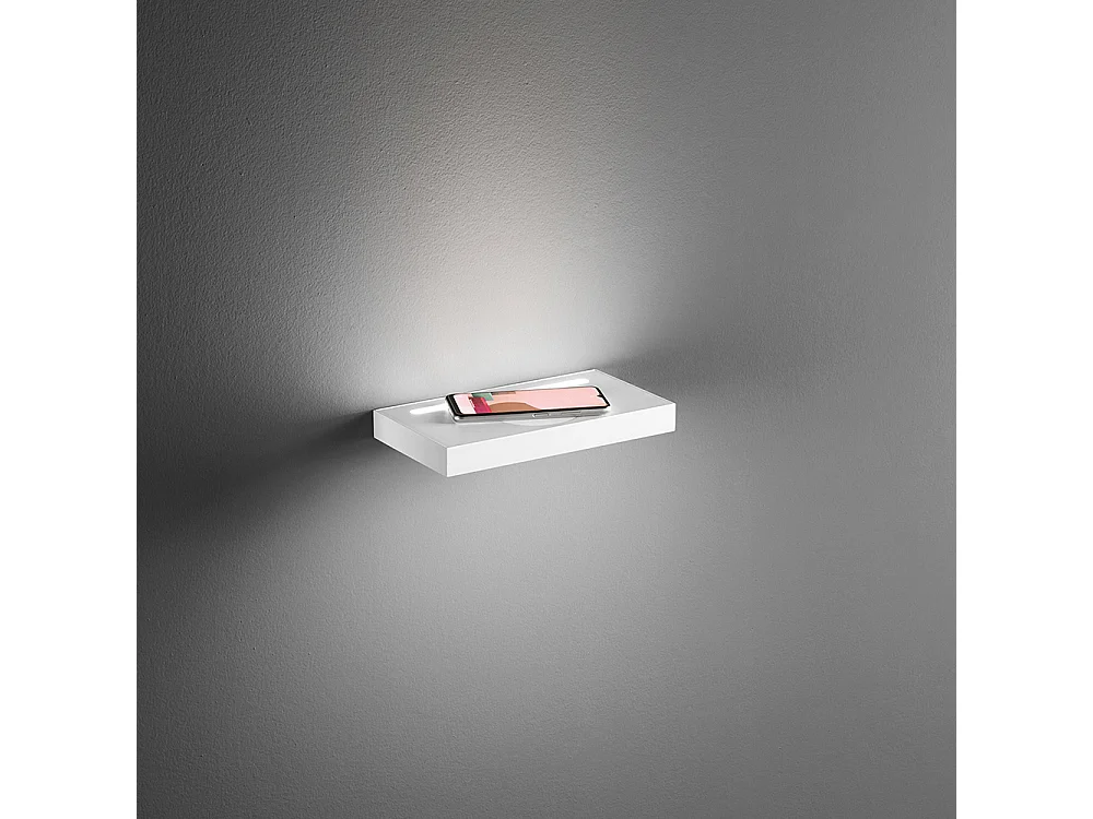 FLOOR LED Wandleuchte Weiß Handy-Ladestation Perenz