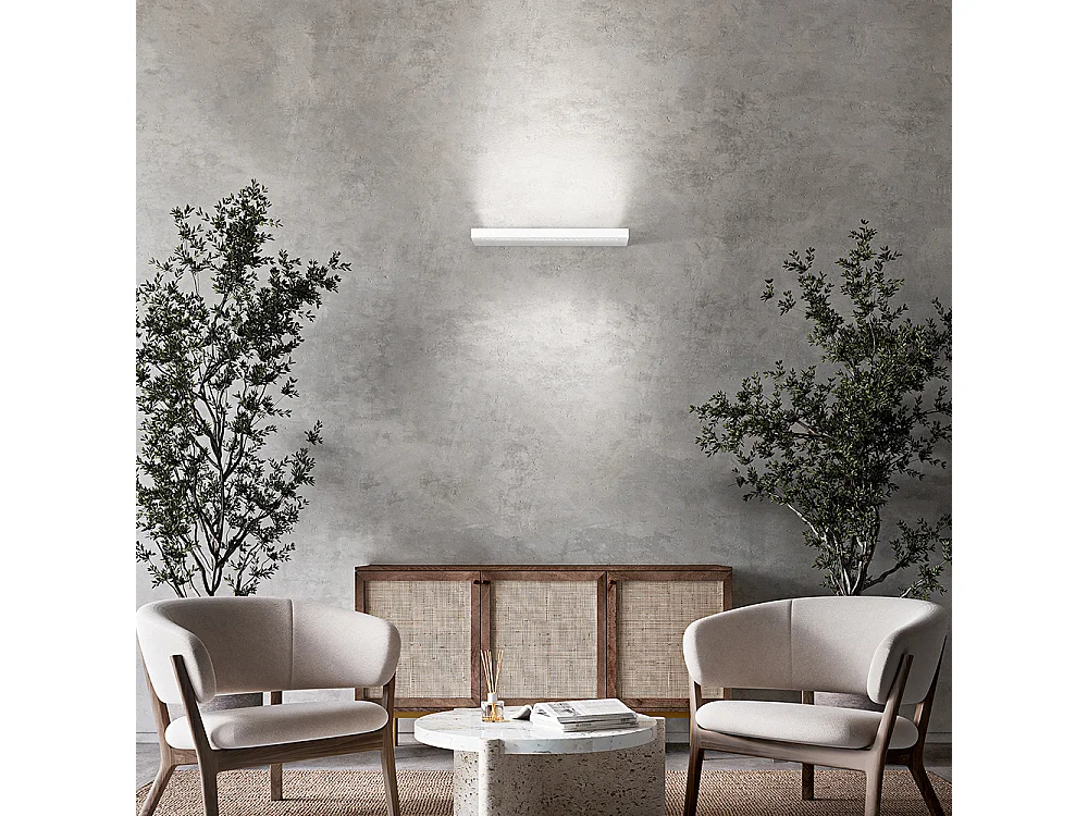 Aplique LED BED de aluminio 22W 38,5 cm Blanco Perenz