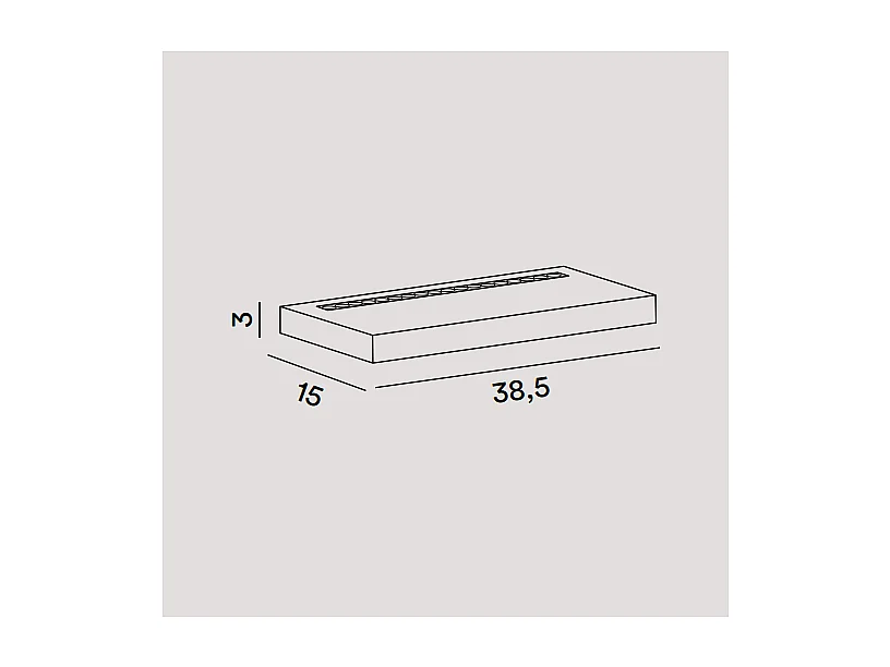 Aplique LED BED em alumínio 22W 38,5 cm Branco Perenz