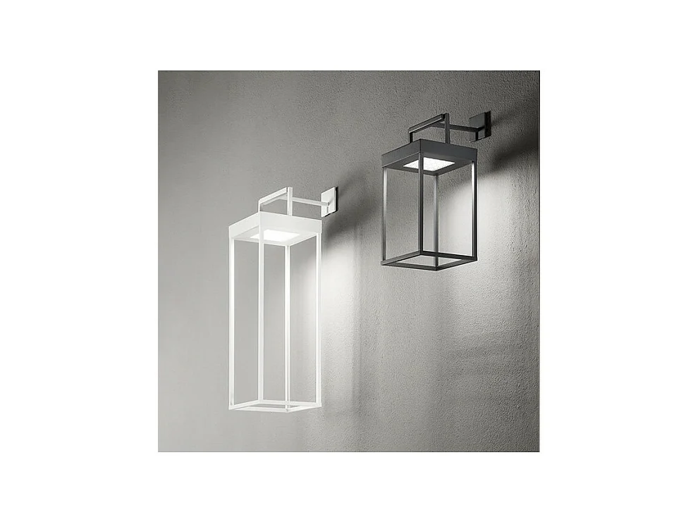 Support en métal blanc mat pour transformer CAGE en applique