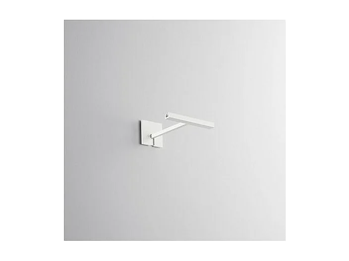 Support en métal blanc mat pour transformer CAGE en applique