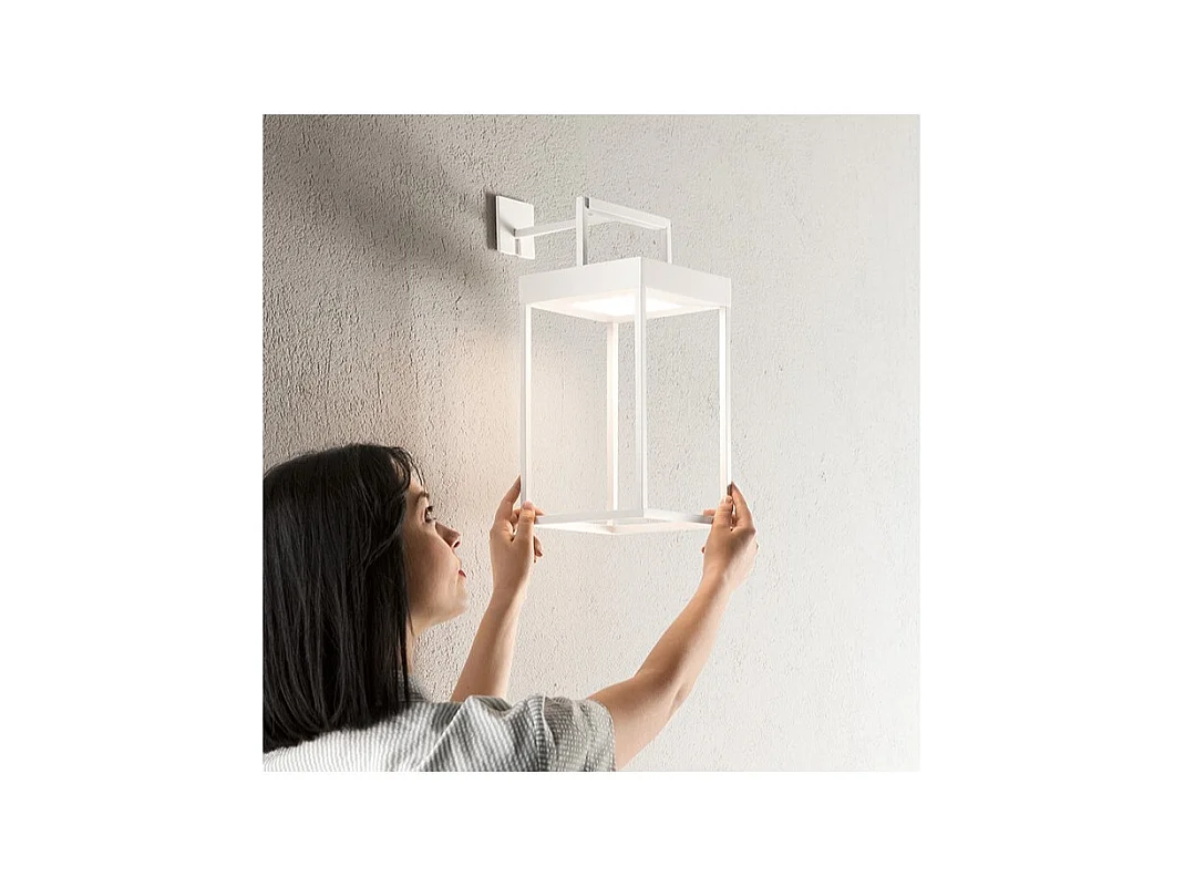 Supporto in metallo Grigio Scuro per trasformare CAGE in applique a parete