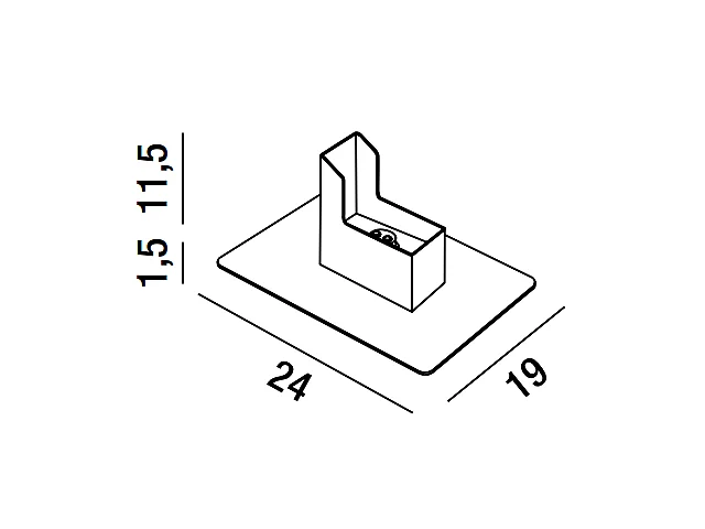 Steun- en oplaadbasis voor SWAY MOOD van Perenz - Corten