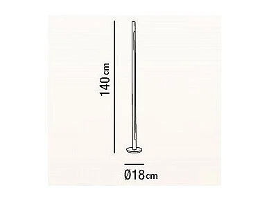 Lampadaire LED Stick blanc 6760 B LC PERENZ