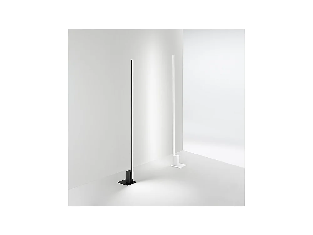 SYNCRO Weiße LED-Stehleuchte aus Metall H.168 cm Perenz