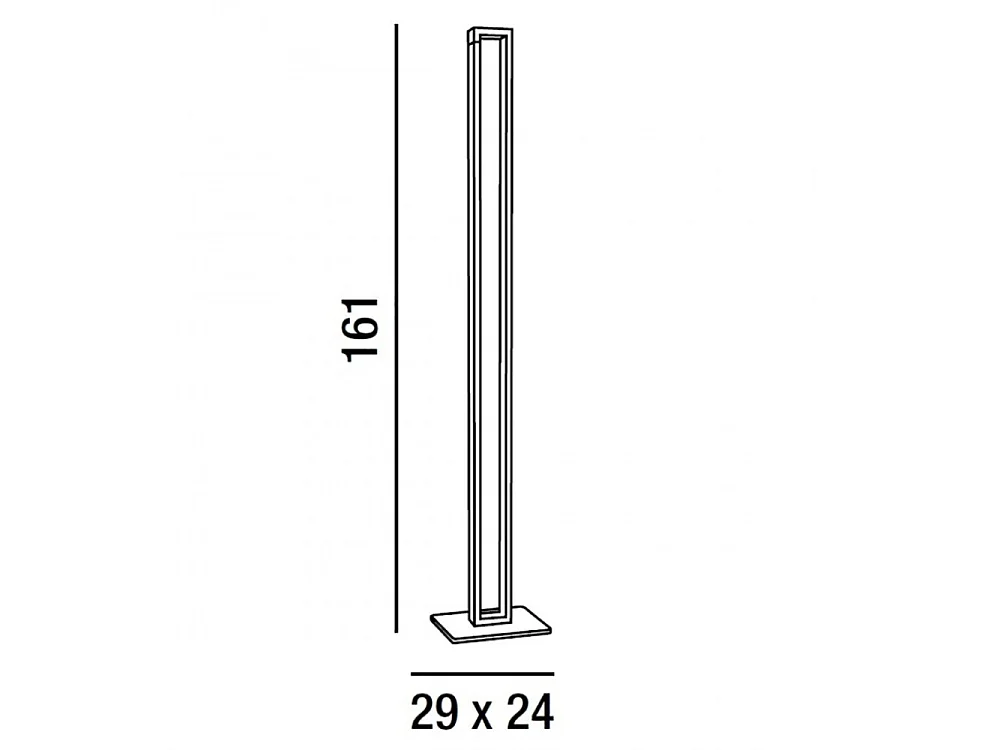 Perenz 27w 2495lm Verstellbare Kippbare LED-Stehleuchte H.161cm CCT Weiß