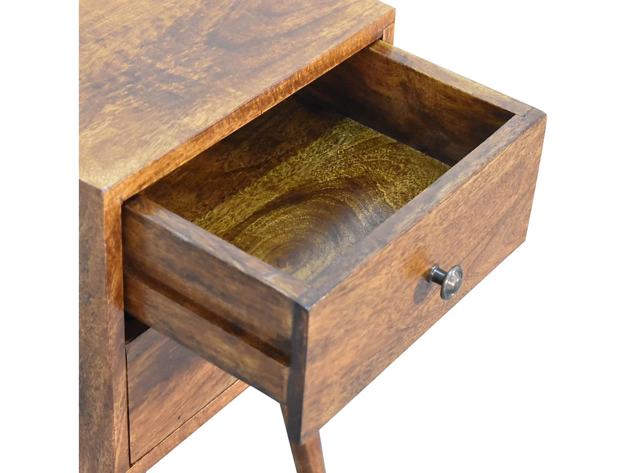 Table de chevet Mini 2 Tiroirs Chestnut