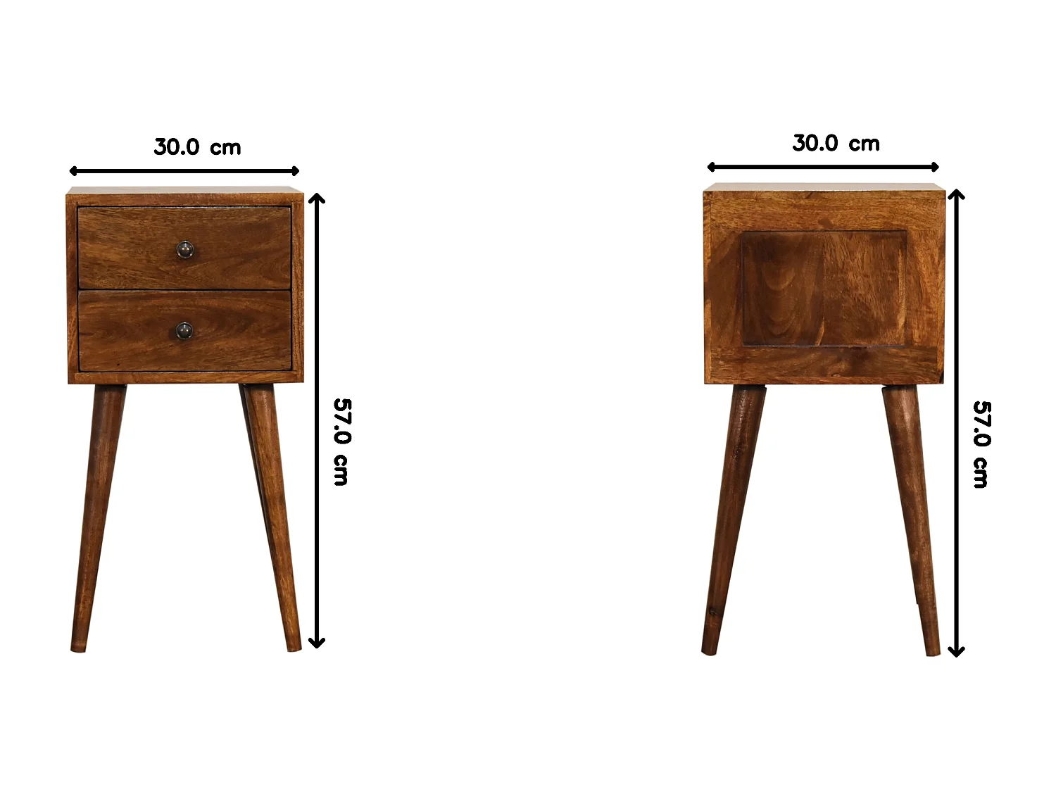 Mini nachttafel met lades