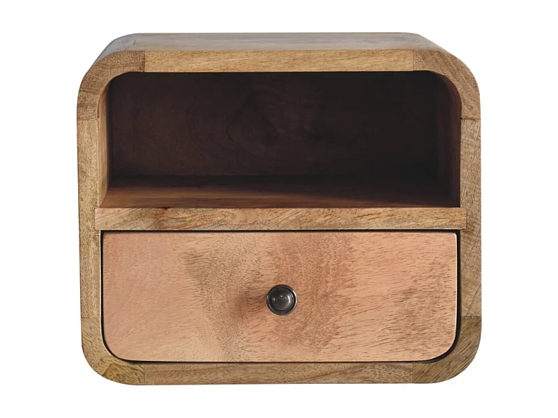 Table de chevet Extra Mini Wall Mounted Curved Oak-ish