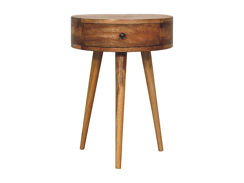 Table de chevet Mini Oak-ish Circulaire
