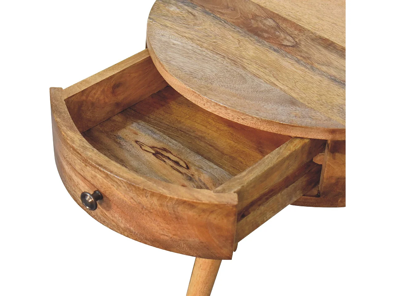 Table de chevet Mini Oak-ish Circulaire