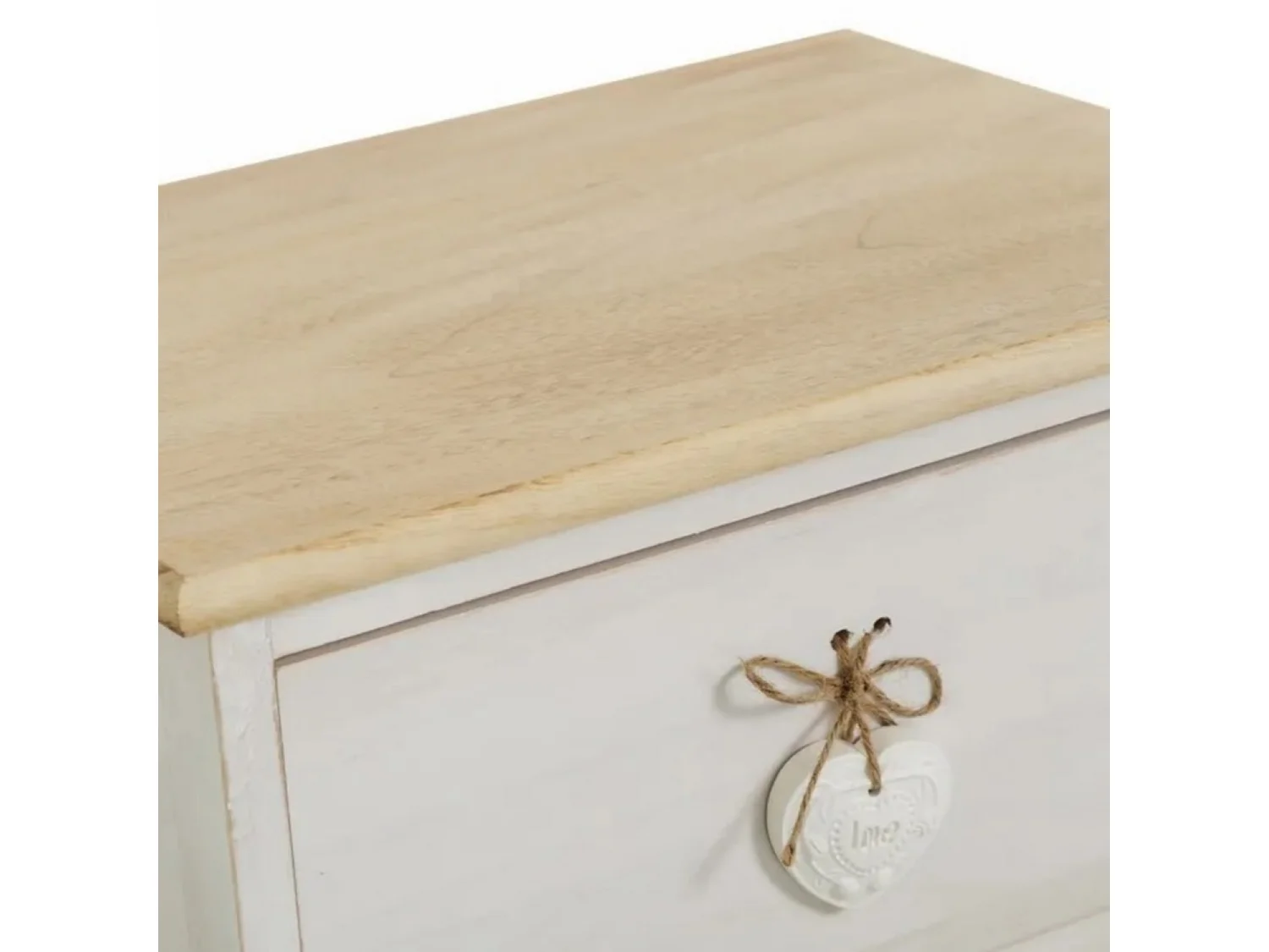 Table de chevet - Beige/naturel
