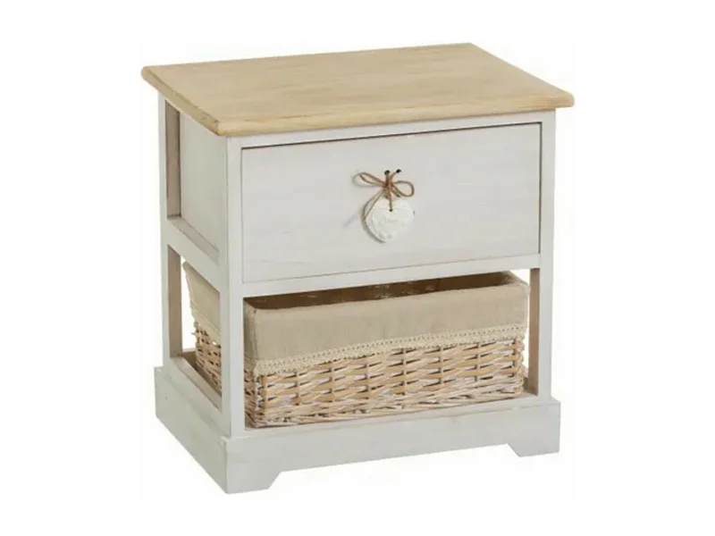 Table de chevet - Beige/naturel