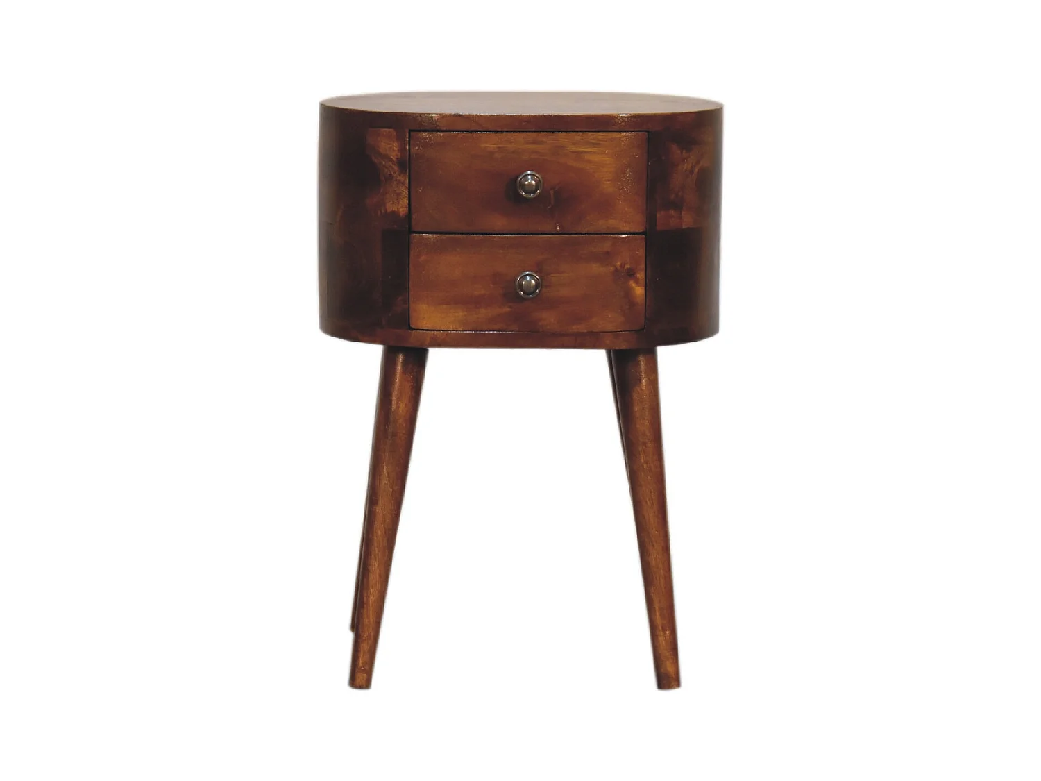 Table de chevet Mini Chestnut Rounded