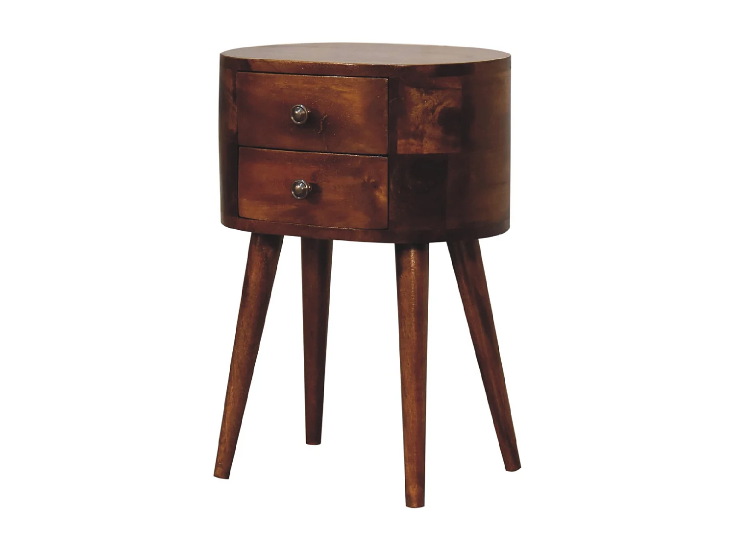 Table de chevet Mini Chestnut Rounded