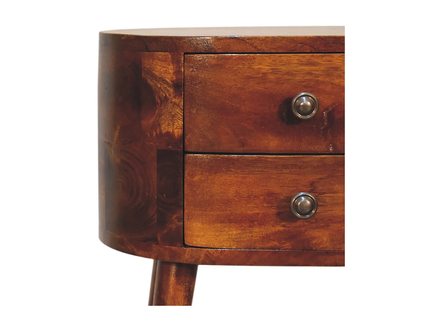 Table de chevet Mini Chestnut Rounded