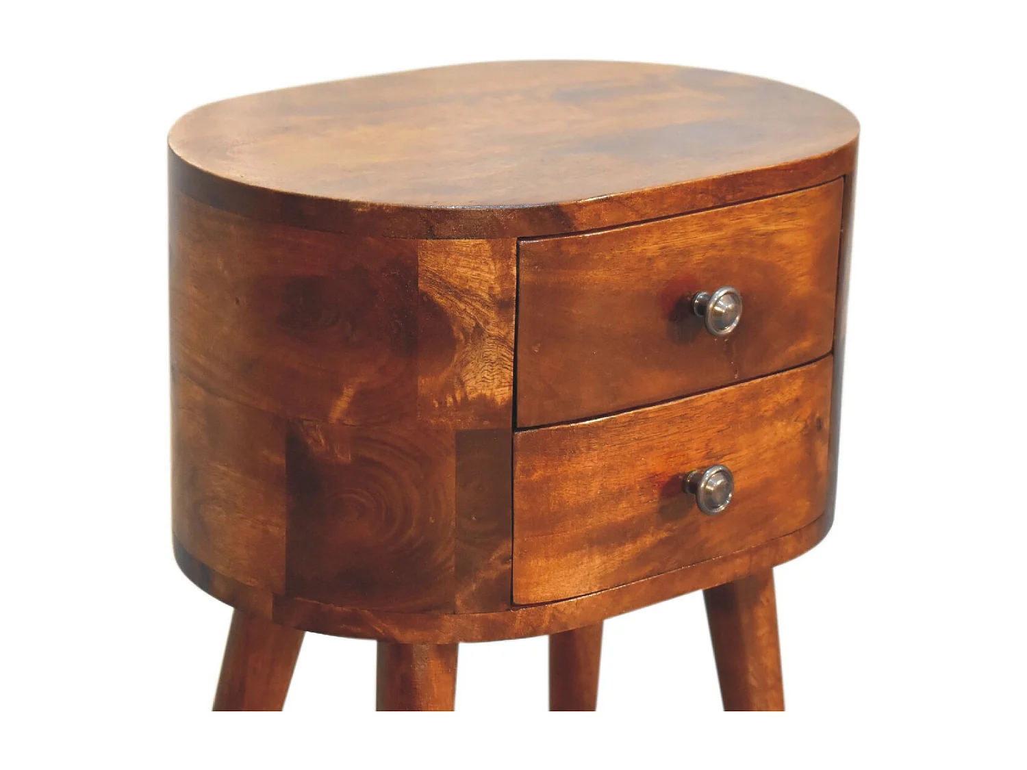 Table de chevet Mini Chestnut Rounded