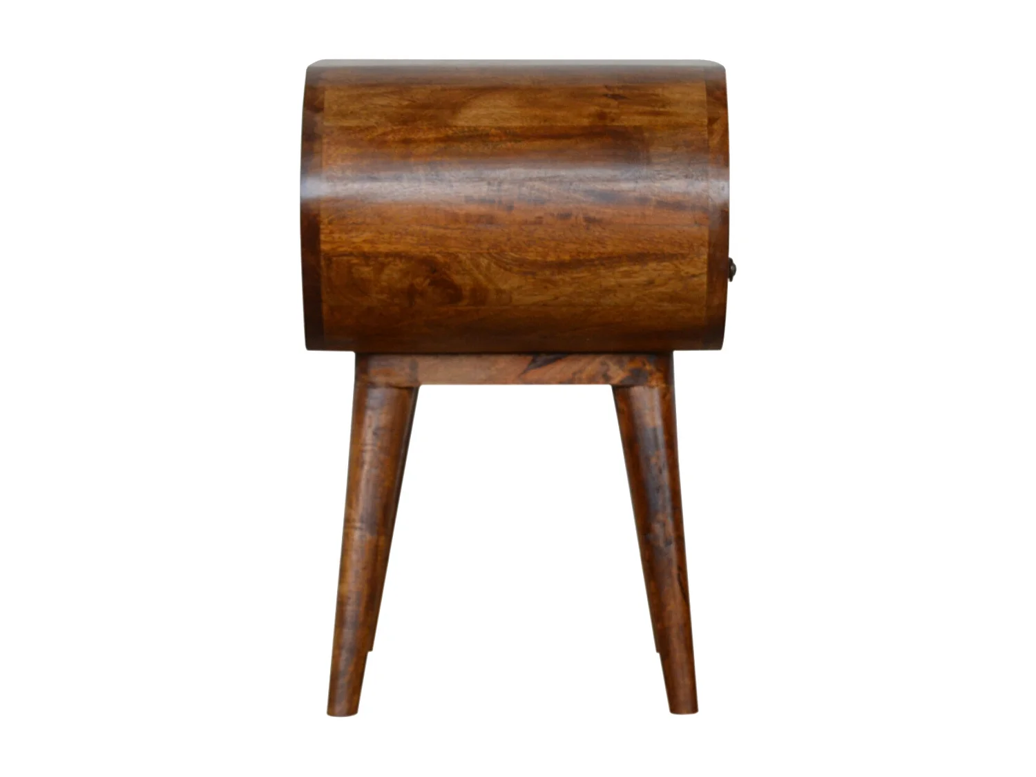 Okrągła otwarta szafka nocna Chestnut