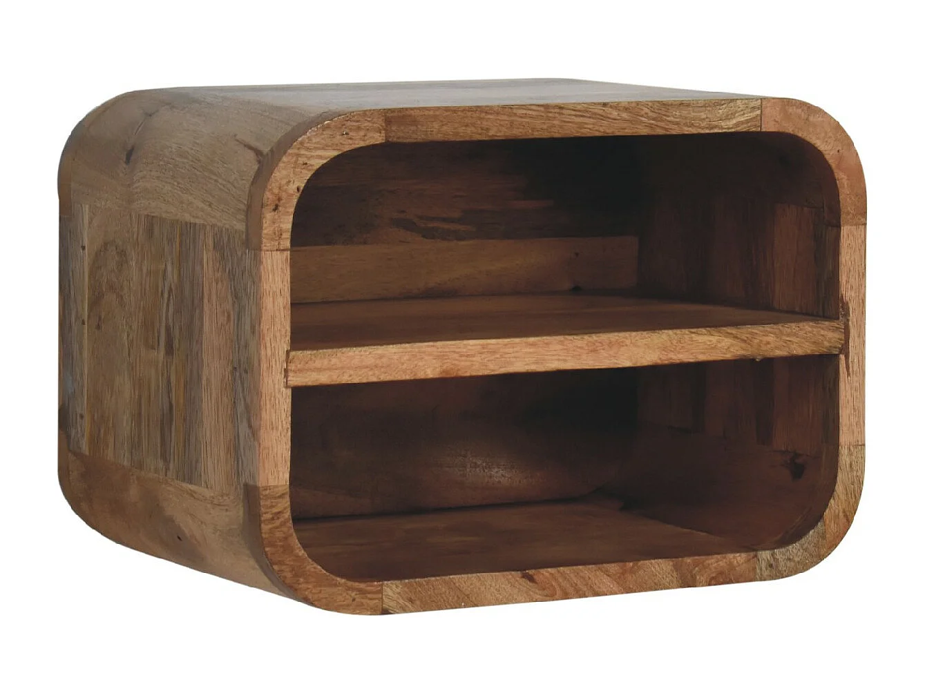 Table de chevet Oak-ish Floating Open Curve