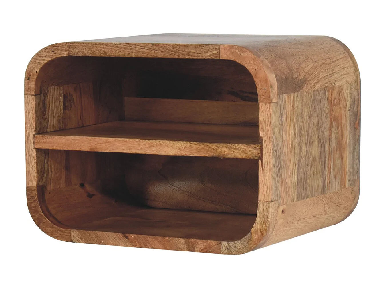 Table de chevet Oak-ish Floating Open Curve