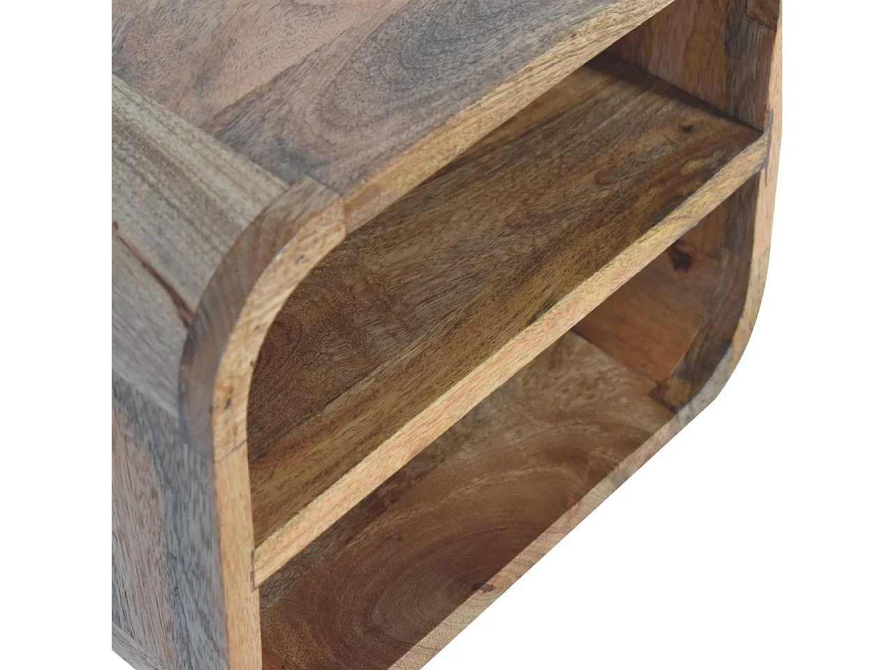 Table de chevet Oak-ish Floating Open Curve