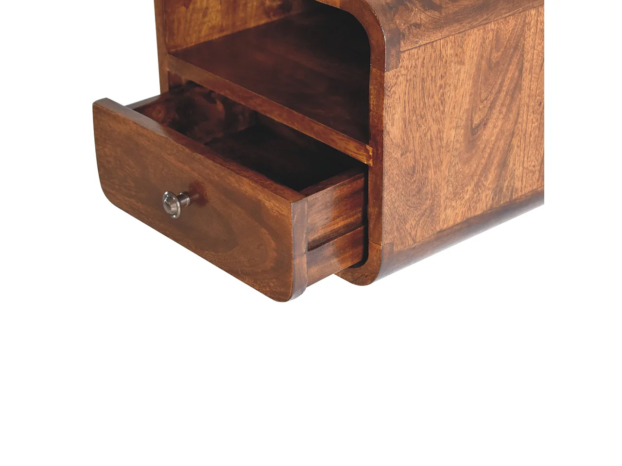 Table de chevet Extra Mini Wall Mounted Curved Chestnut