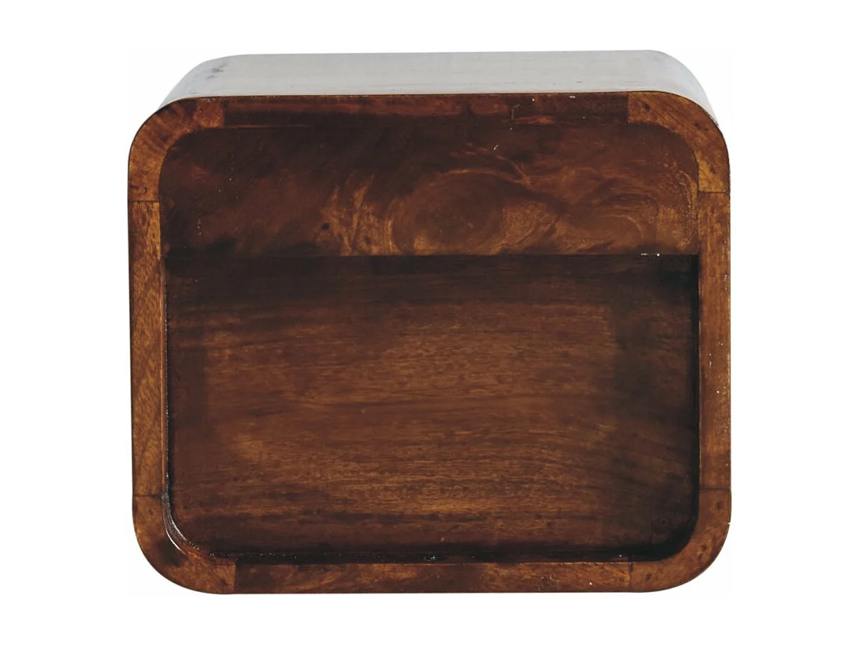 Table de chevet Extra Mini Wall Mounted Curved Chestnut