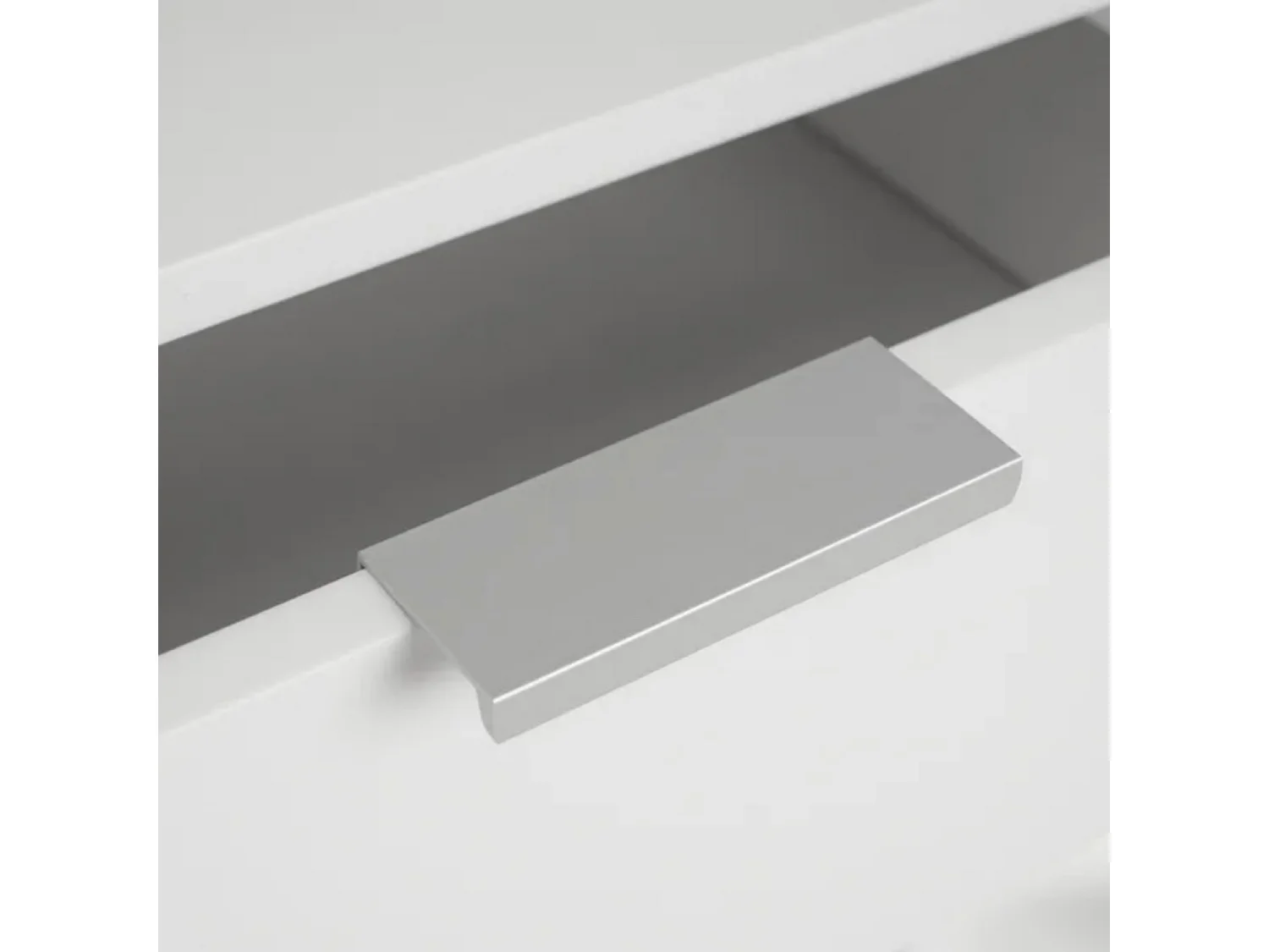 Table de chevet table de nuit coloris blanc - Longueur 40 x Profondeur 30 x Hauteur 45,50 cm