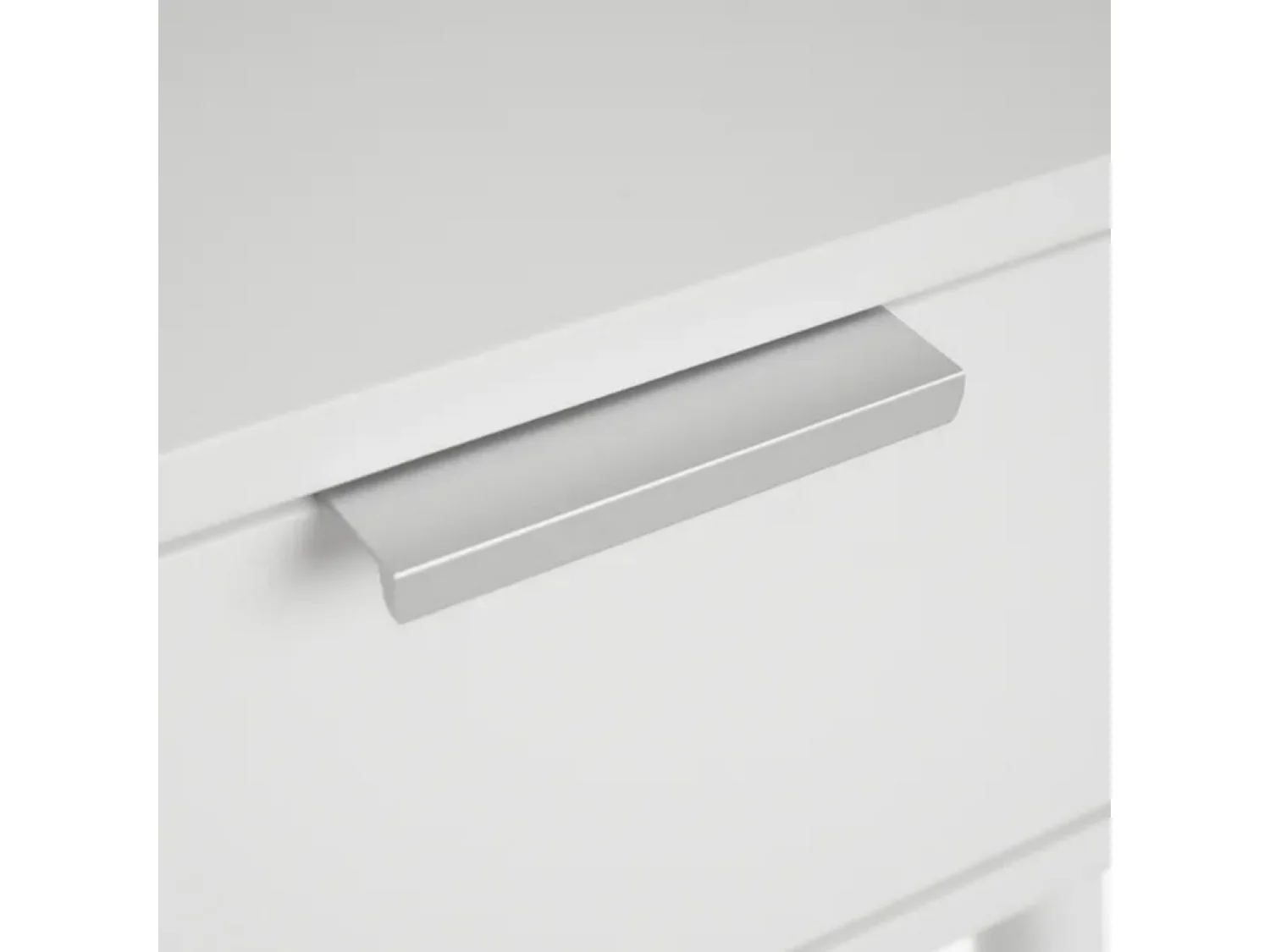 Table de chevet table de nuit coloris blanc - Longueur 40 x Profondeur 30 x Hauteur 45,50 cm