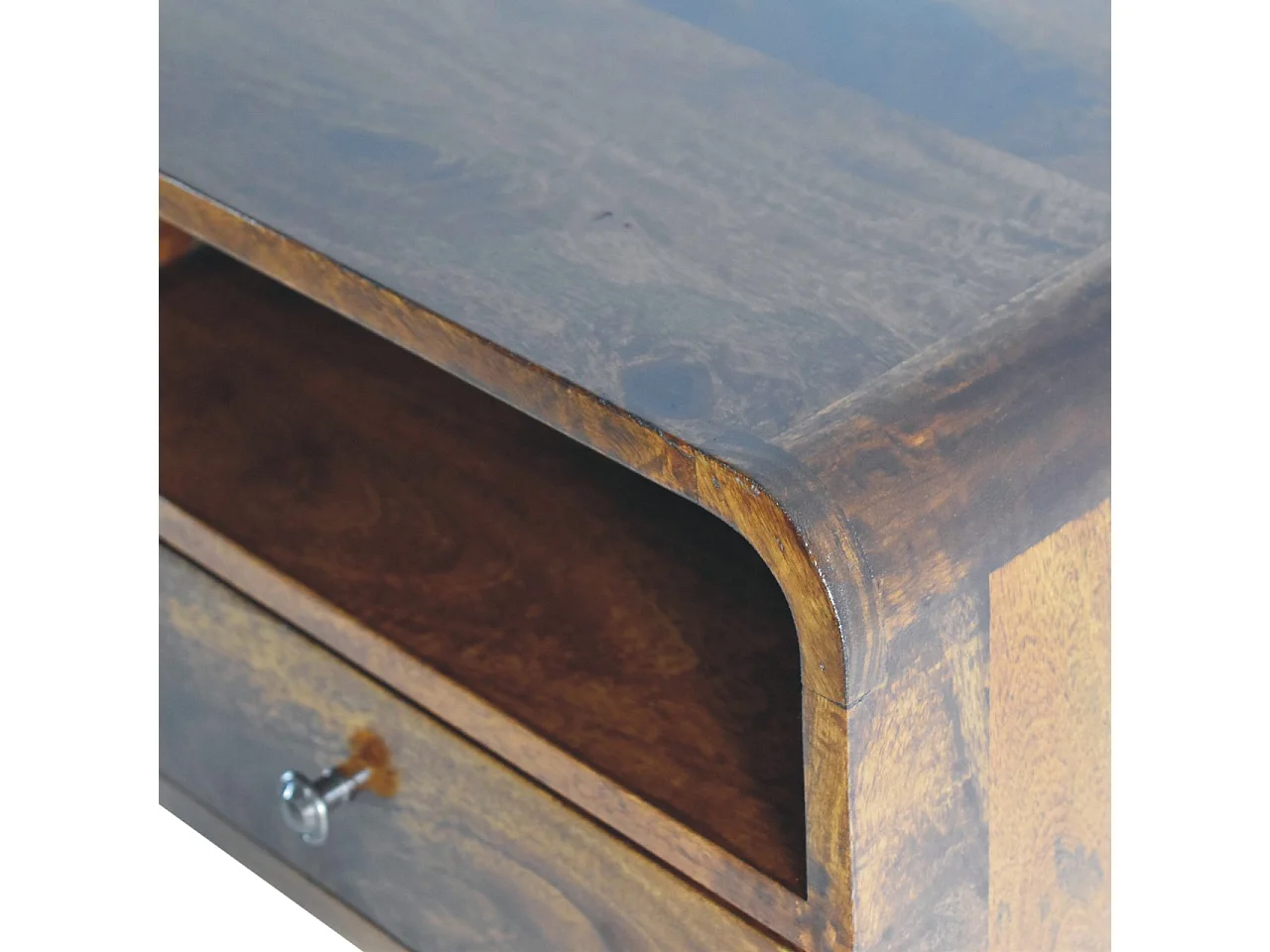 Duża szafka nocna Floating Chestnut z otworem