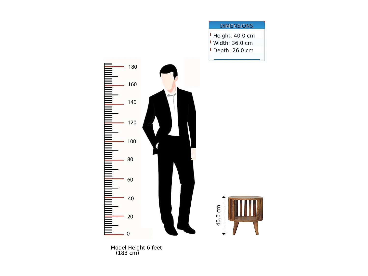 Ariella Nachttisch Regal