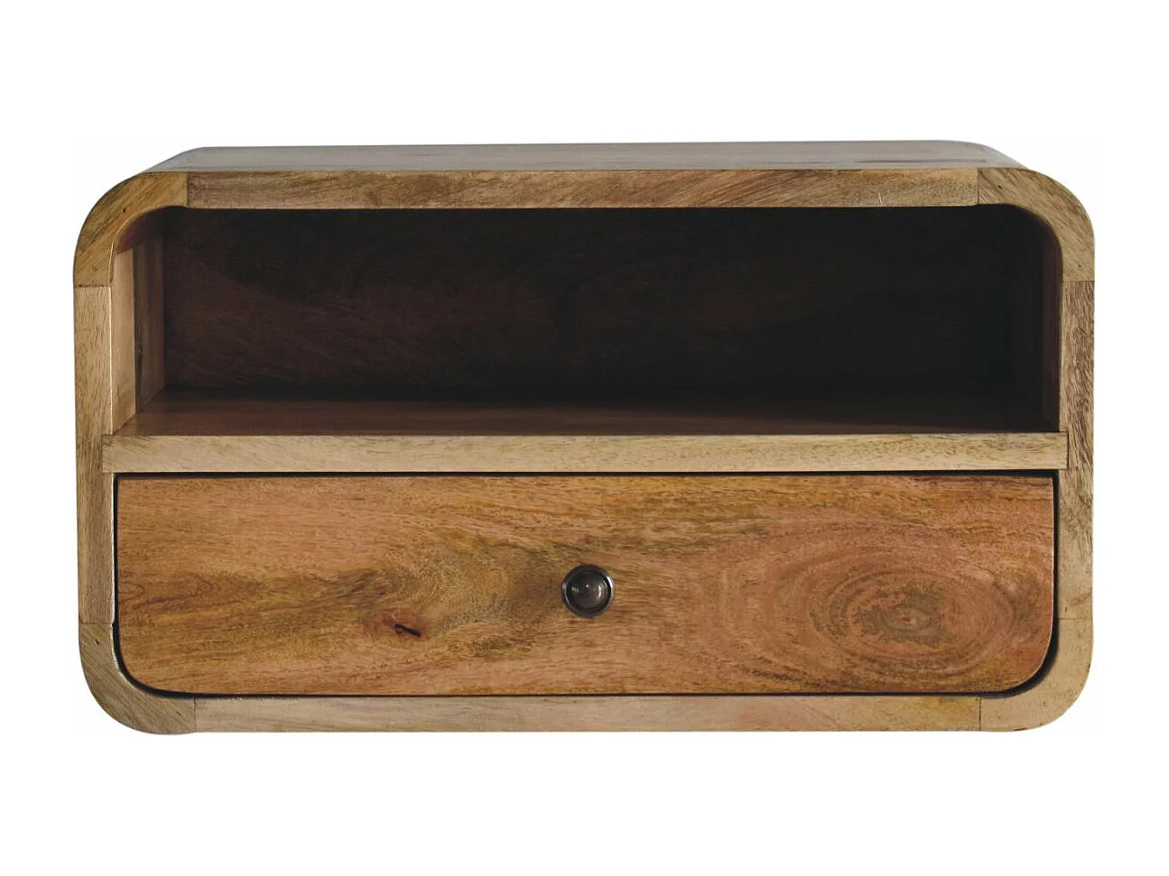Duża szafka nocna Floating Oak-ish z otworem